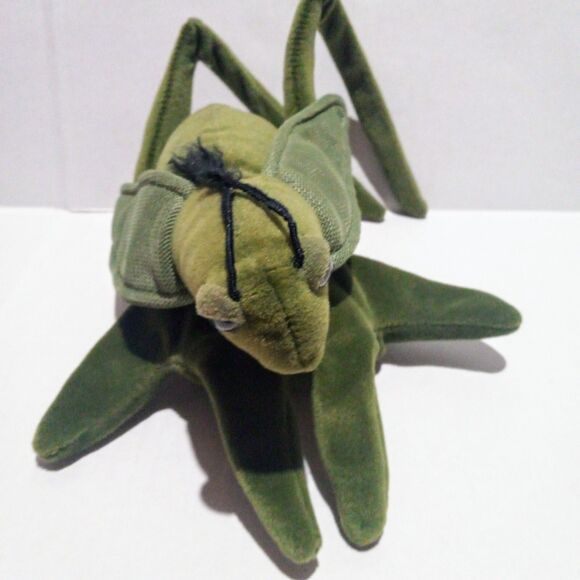 Folkmanis Folktails Grasshopper Glove Puppet-Furry Folk-Realistic-13 Inch - Picture 2 of 9
